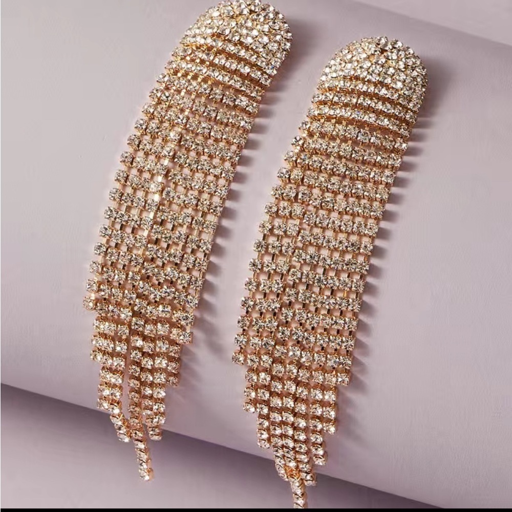 Golden Tassel Earrings